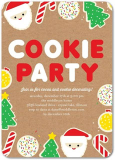 Cookie Party Themed Invitations via Tiny Prints