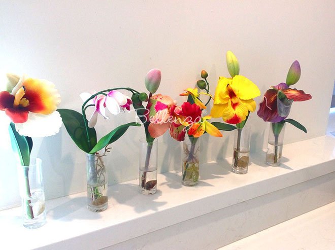 Faux orchid favors