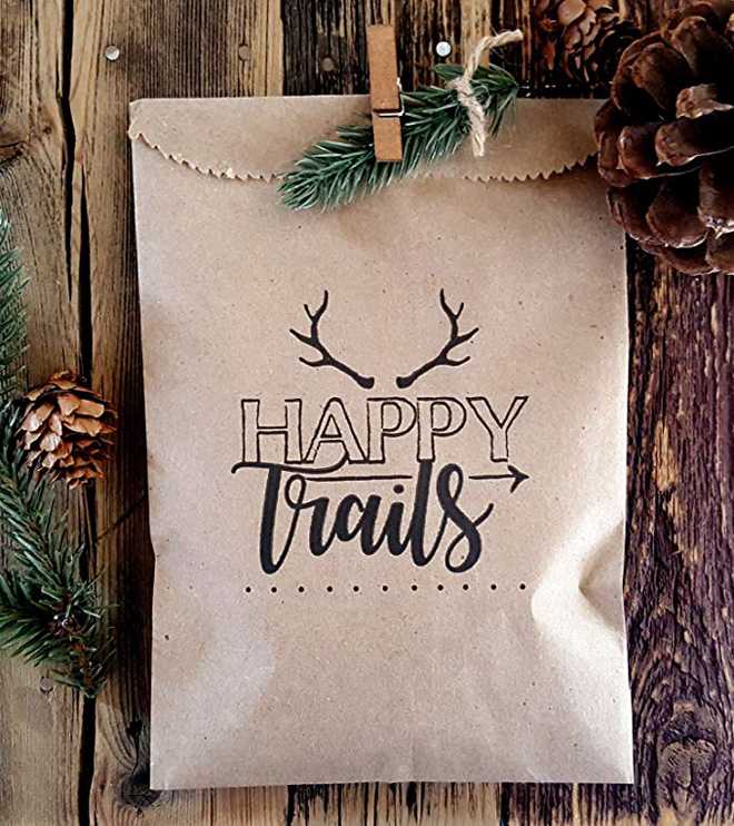 happy trails favor bag