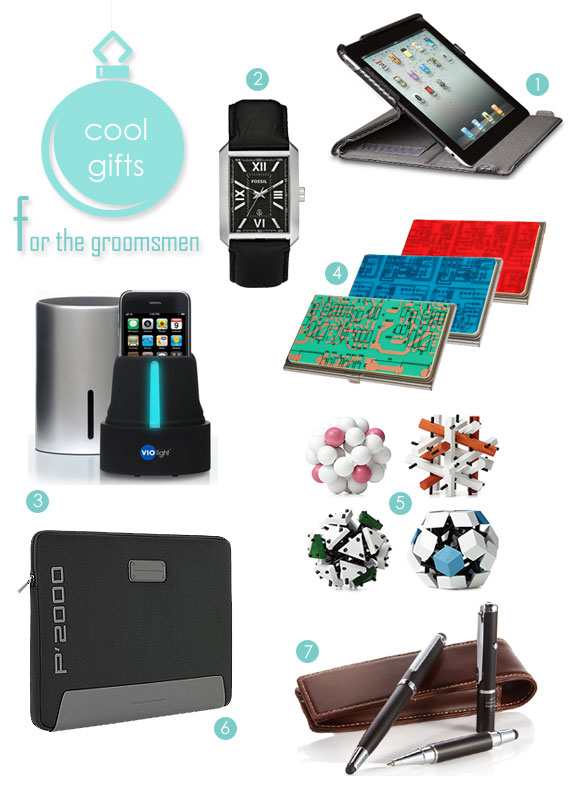 Holiday gifts for the groomsmen