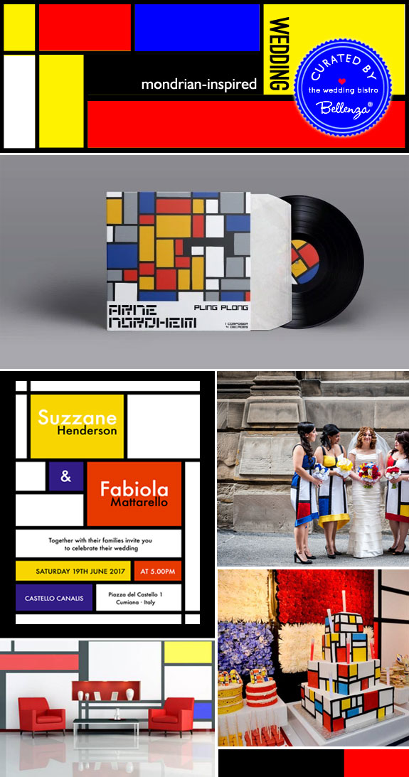 Mondrian-inspired Wedding Style | The Wedding Bistro at Bellenza.