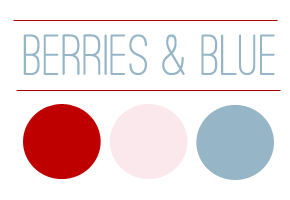 Red Berries and Dusty Blue Evoke a Romantic Summer Wedding