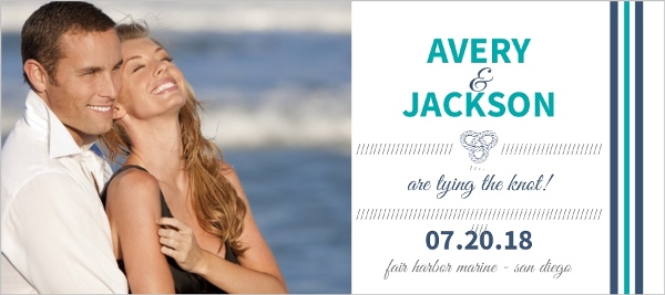 Anchor Navy And Teal Save The Date