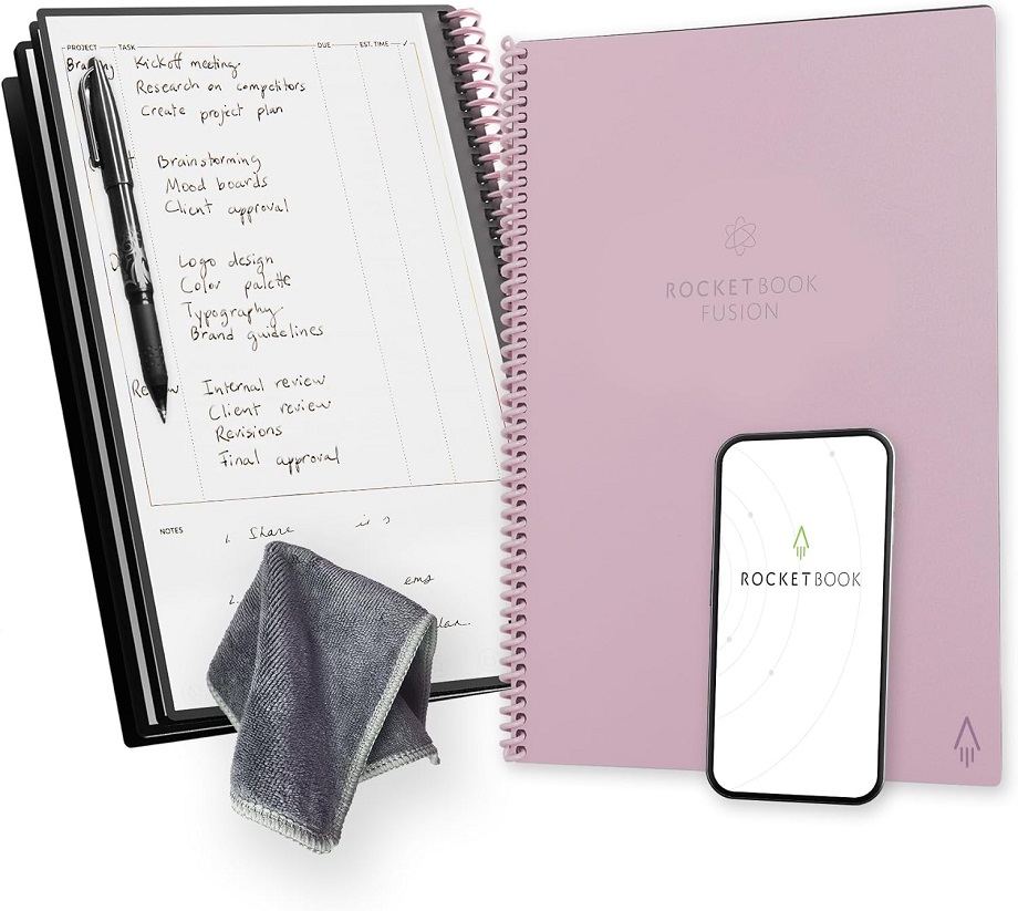 Pink electronic notebook