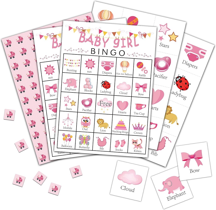 Baby shower bingo