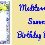 Mediterranean Summer Birthday Dinner