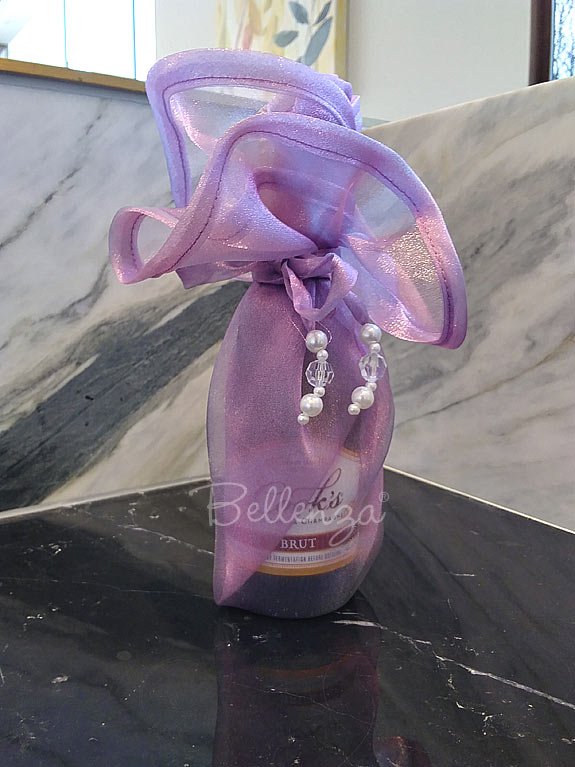 20 Large Organza Wine Gift Bags – 15 X 6.5 Inches – Gold, Silver, Assorted – By Bucasi